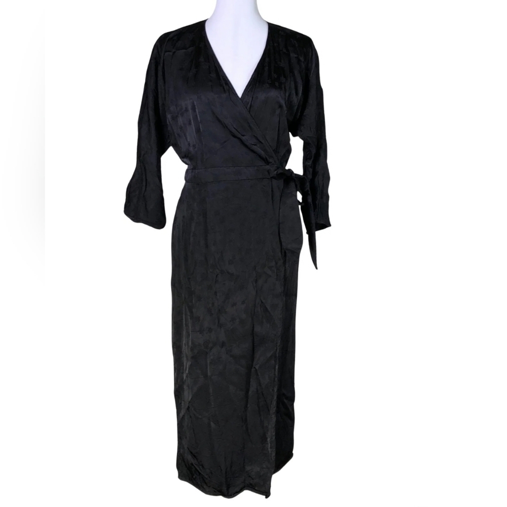 & Other Stories Belted Wrap Midi Dress - 10 Nwot